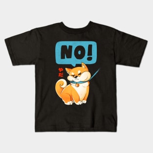 Shiba NO - Cute Funny Shiba Inu Dog Gift Kids T-Shirt